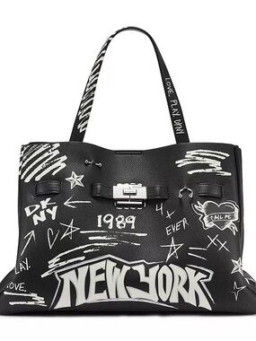 DKNY 🆕 BRYAR GRAFFITI SATCHEL NYC